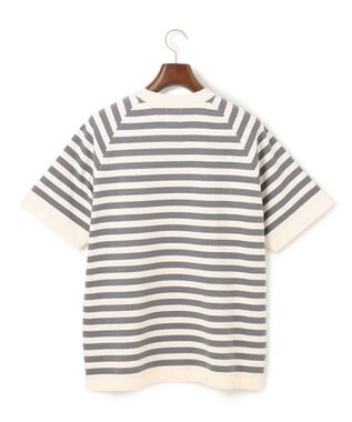 J.PRESS MEN 【J.PRESS ORIGINALS】Lightwave Border Raglan Knit T-shirt グレー系7