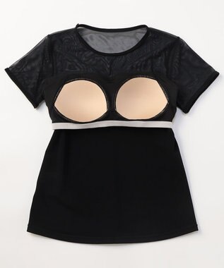 Chacott Motion シアーブラトップ ブラック