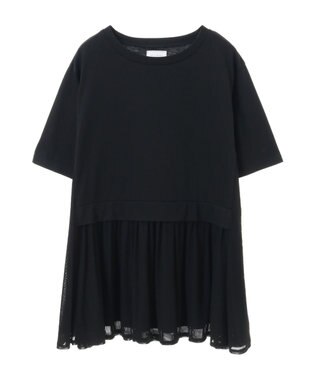 Green Parks メッシュドッキングチュニック Black