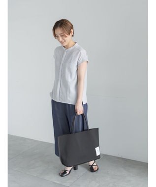 Te chichi 【接触冷感/イージーケア】フロントレースフレンチスリーブブラウス グレー