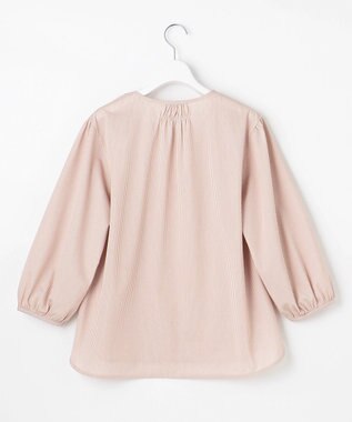 J.PRESS LADIES S 【WEB限定カラーあり・洗える・イージーケア】 アーネストストライプ スリットネック カットソー ピンク系1