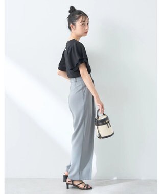 earth music&ecology プリーツフレアプルオーバー Black