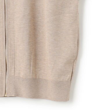 23区 【洗える】オータムシャイニー ニット ブルゾン ベージュ系