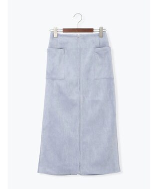 Te chichi ボンディングスエードタイトスカート ブルー