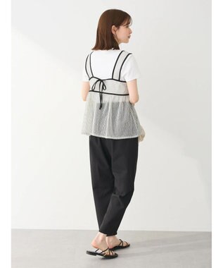 Green Parks シアーラメキャミビスチェ Ecru