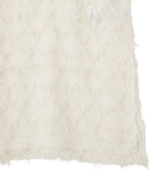 AMERICAN HOLIC Ｖネックシャギーベスト Ivory