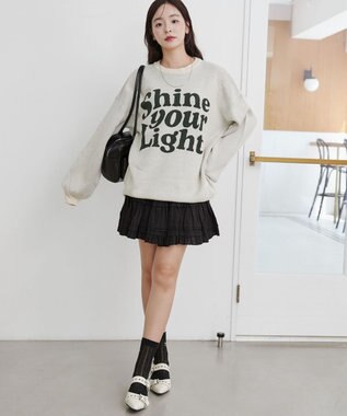 WEGO グラフィックニットBIGプルオーバー 柄18