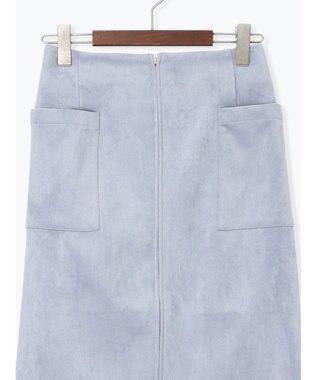 Te chichi ボンディングスエードタイトスカート ブルー