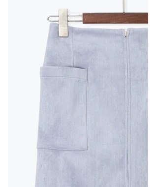 Te chichi ボンディングスエードタイトスカート ブルー