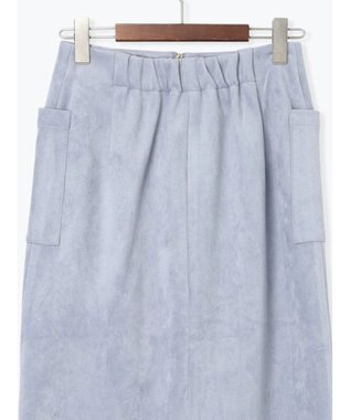 Te chichi ボンディングスエードタイトスカート ブルー