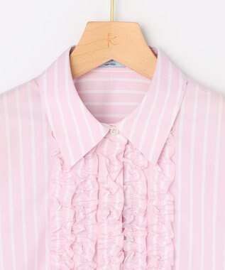 組曲 【先行予約・Flower Collection】コンパクトシャーティング シャツ ピンク系1