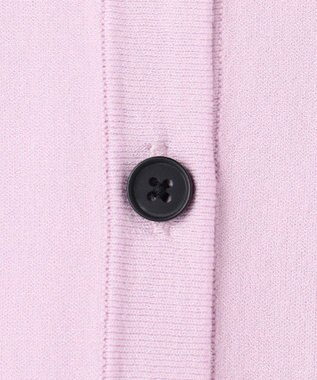 UNFILO マイビューティニット バイカラー カーディガン ライラック×グレージュ