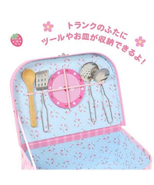 Mother garden マザーガーデン 野いちご クッキング トランクセット おままごとキッチンツールセット -