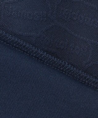 23区GOLF 【MEN】【吸水速乾/UVケア】ＹＥＬＬ柄ジャガード モックネック ネイビー系