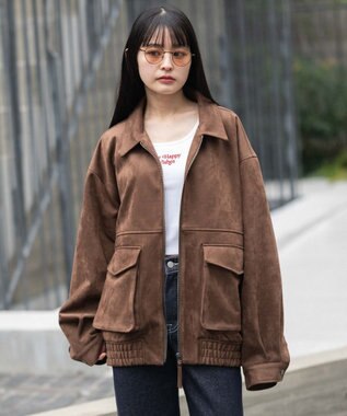 WEGO 【ユニセックス着用ITEM/MLサイズ展開】フライトジャケット ブラウン