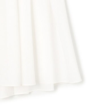 23区 【洗える】ナチュラルコットンベア タフタコンビ タンクトップ ホワイト系