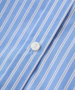 Green Parks イージーケアストライプシャツ Blue