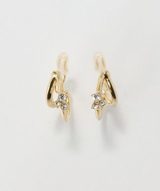 Phoebe 〈痛くないシリーズ/アレルギー対応〉シャイニーダブルフープライトフィットイヤリング　ゴールド ゴールド