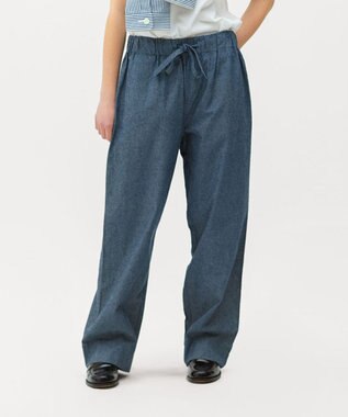 LENO DUNGAREES EASY PANTS《UNISEX》/ ダンガリーイージーパンツ