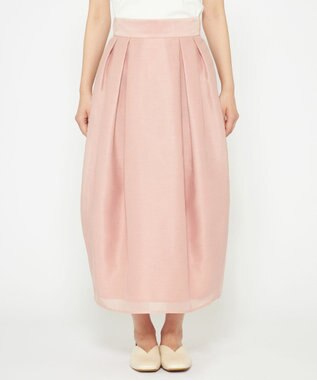 uncrave 【手洗い可】シャイニー シアー コクーンスカート（uncrave STANDARD） ピンク