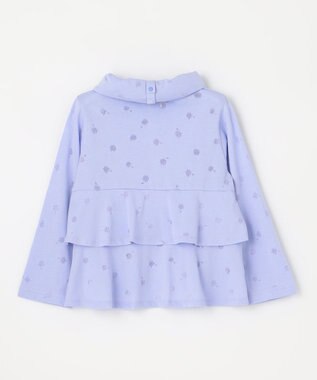 組曲 KIDS 【UVケア】【110-140cm】フラワーオパール パーカー サックスブルー系