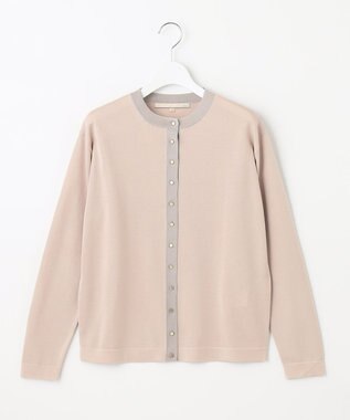 自由区 【XSサイズ～/洗える/セット可】シャインハイゲージ カーディガン ピンク系