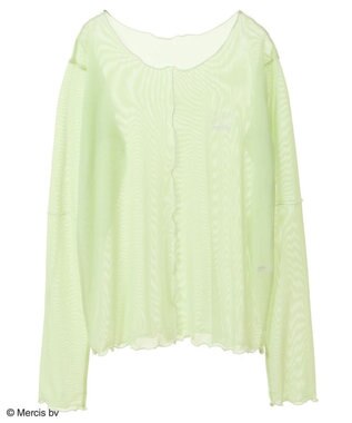 Green Parks Ｍｉｆｆｙ／シアー配色プルオーバー Light Green