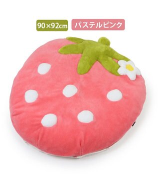 PET PARADISE ネット店限定 ペットパラダイス 春いちご クッションカバー ｌ用 パステルピンク