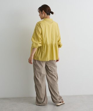 CRAFT STANDARD BOUTIQUE ペプラム長袖ブラウス Yellow