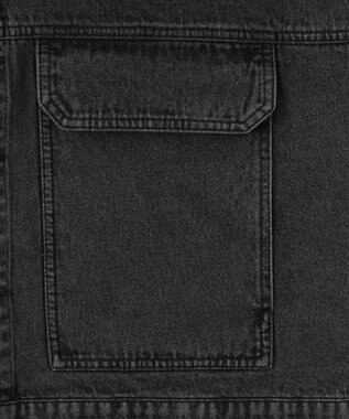 WEGO 【ユニセックス着用ITEM/MLサイズ展開】ワーカーズデニムベスト デニムブラックソノタ