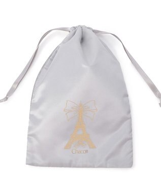 Chacott エッフェル半メッシュ巾着M パールグレー