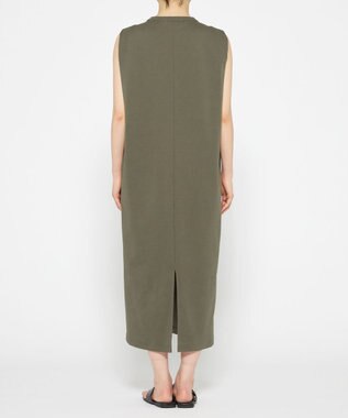 uncrave ダブルフェイスジャージー ワンピース カーキ