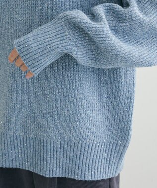 Green Parks ・Ｐｅｔｉｔ　Ｆｌｅｕｒ　ラメ＆スパンコールニット Blue