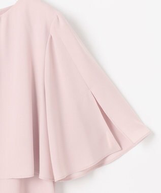 ANY SIS 【洗える】ケープフレアスリーブ ブラウス ピンク