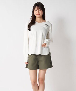 OP／FILA 【RUSTY】ミニ裏毛プルパーカー付き4点セット水着 アイボリー