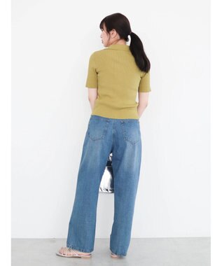 Green Parks ５分袖衿付きＺｉｐプルオーバー Green