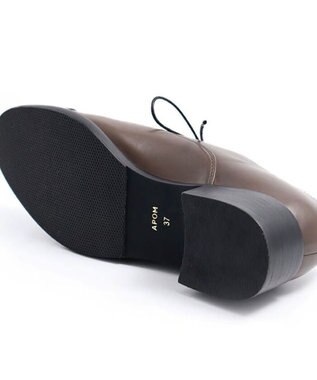 APOM イタリアンカーフ レースアップシューズ 40 グレー