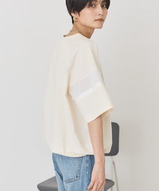 AMERICAN HOLIC 異素材ラインプルオーバー Off White