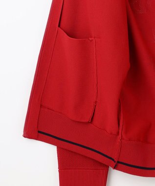 23区GOLF 【WOMEN】【ウォッシャブル】フルジップニットブルゾン レッド系