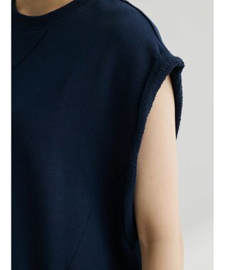 Green Parks ・Ｄｏｕｂｌｅ　Ｆｌａｇｓ　ウラケノースリーブスウェット Navy