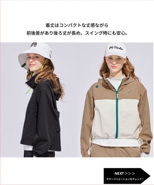 PW CIRCULUS 【花粉がつきにくい】【WOMEN】スプリングジャケット ゴルフウェア レディース ベージュ系