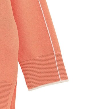 Green Parks アンチピリングライン入りニットプルオーバー Orange