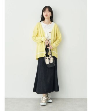 earth music&ecology デニムマーメイドスカート Dark Indigo