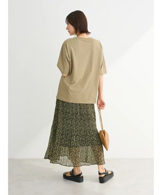 Green Parks ５分袖フロッキーロゴプリントＴＥＥ Khaki