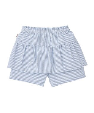 MIKI HOUSE HOT BISCUITS 【80-120cm】 ストライプ キュロットスカート ブルー