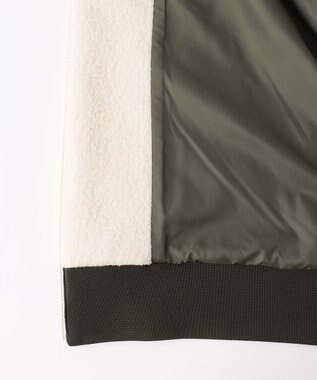 23区GOLF 今季の一押しブルゾン【洗える】【23Fondation/MEN】コンビ フーディブルゾン アイボリー系