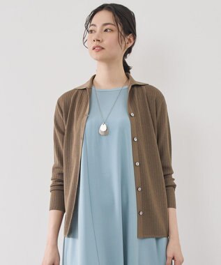  【アンサンブル対応】シアーシルクミックス カーディガン