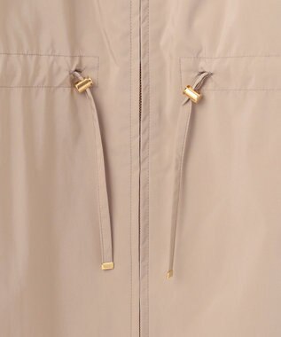 J.PRESS LADIES L 【洗える・撥水】マイクロタフタ ノーカラー ロング コート モカ系