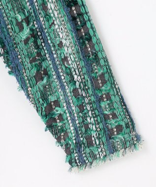 自由区 【カトリエムブーケ】Melange de couleurs カラーミックスカーディガン ブルーグレー系