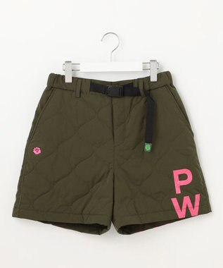 PW CIRCULUS 【WOMEN】ひょうたんキルティング中綿ショートパンツ カーキ系
